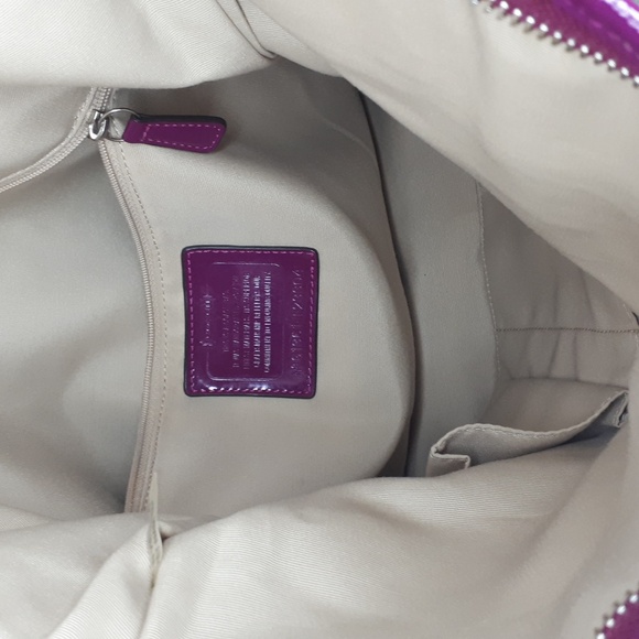 Coach~Signature Stripe Foldover with Crossbody Strap - Picture 8 of 11